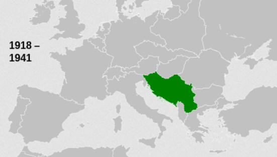Karte Jugoslawien 1918 - 1941