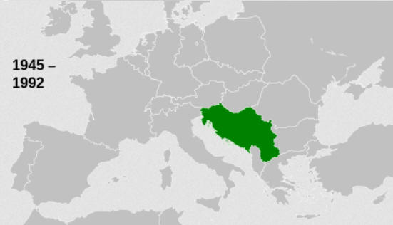 Karte Jugoslawien 1945 -1992